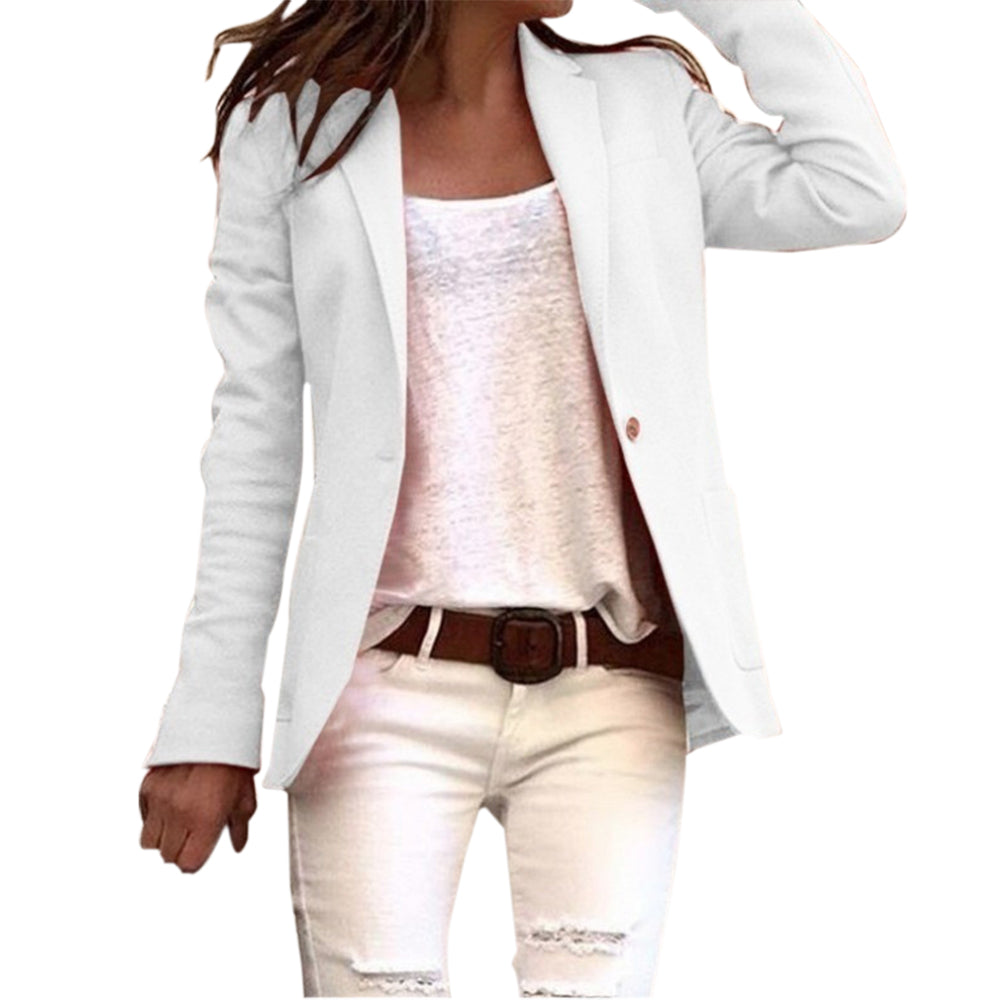 Damen eleganter Blazer für Beruf und Alltag in Weiß