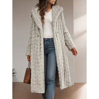 Maja | Damen eleganter Herbstmantel mit Kapuze