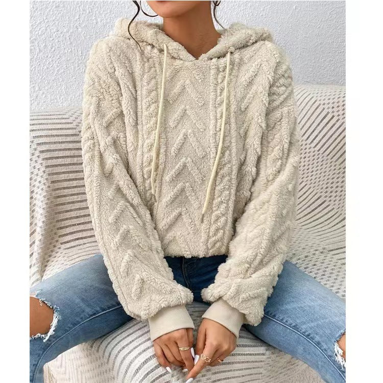 Damen eleganter Pullover für den Alltag in Aprikose