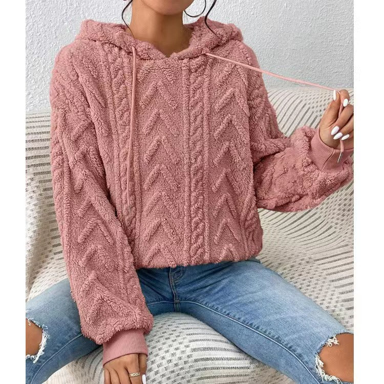 Damen eleganter Pullover für den Alltag in Rosa
