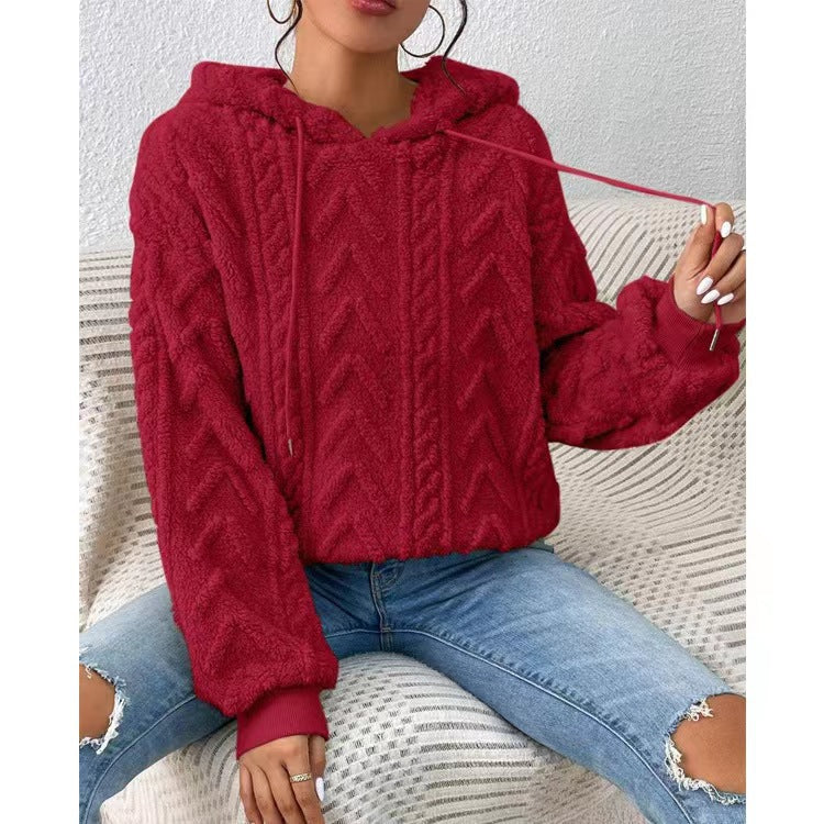 Damen eleganter Pullover für den Alltag in Rot