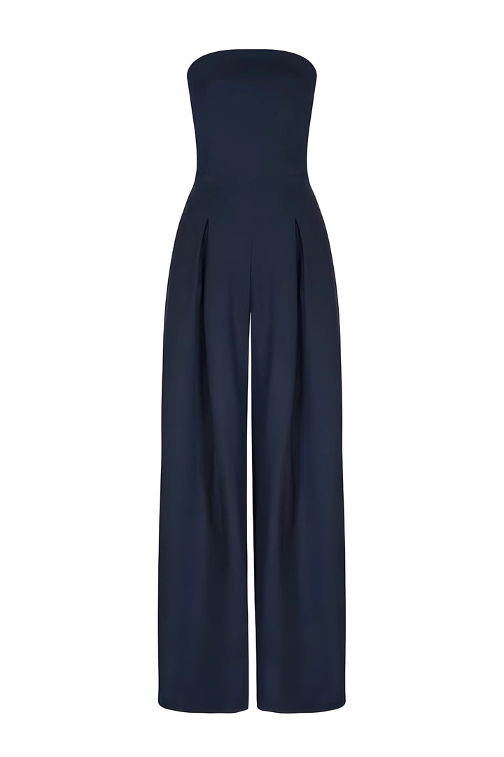 Damen Eleganter Strapless Polyester Anzug-Set für Abende (2)