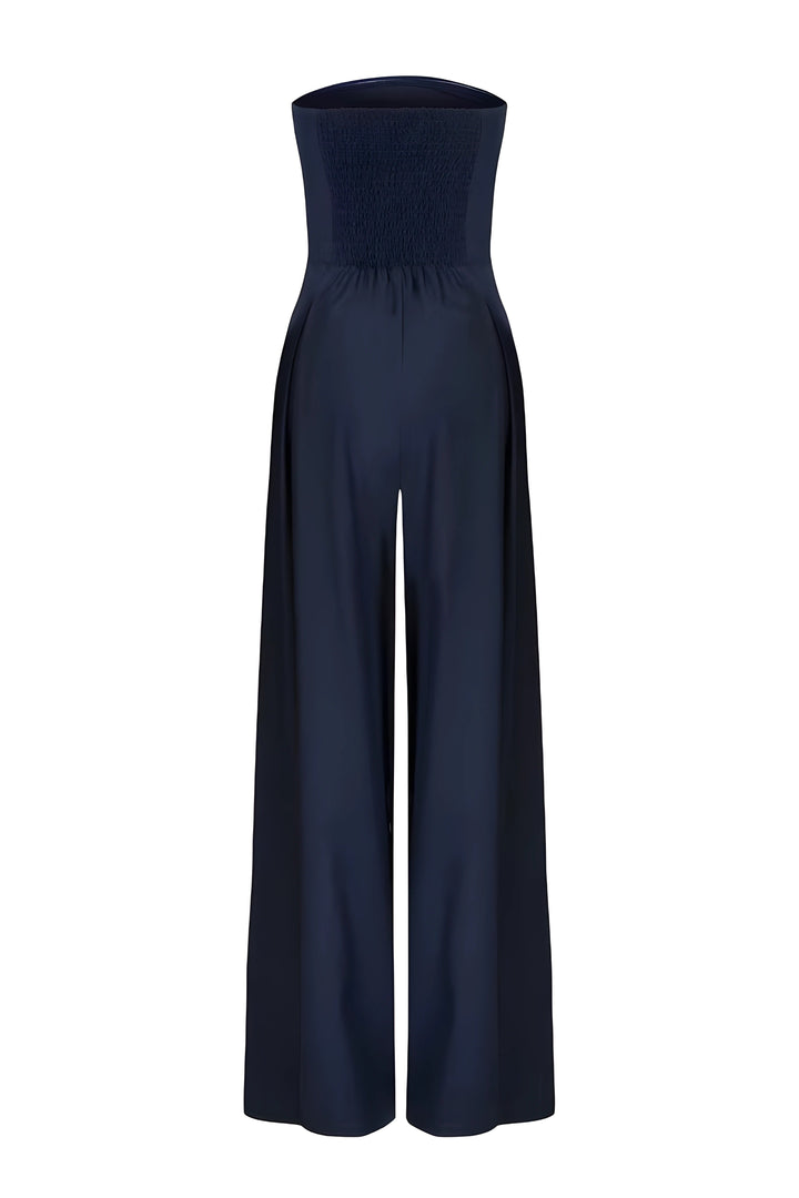 Damen Eleganter Strapless Polyester Anzug-Set für Abende (3)