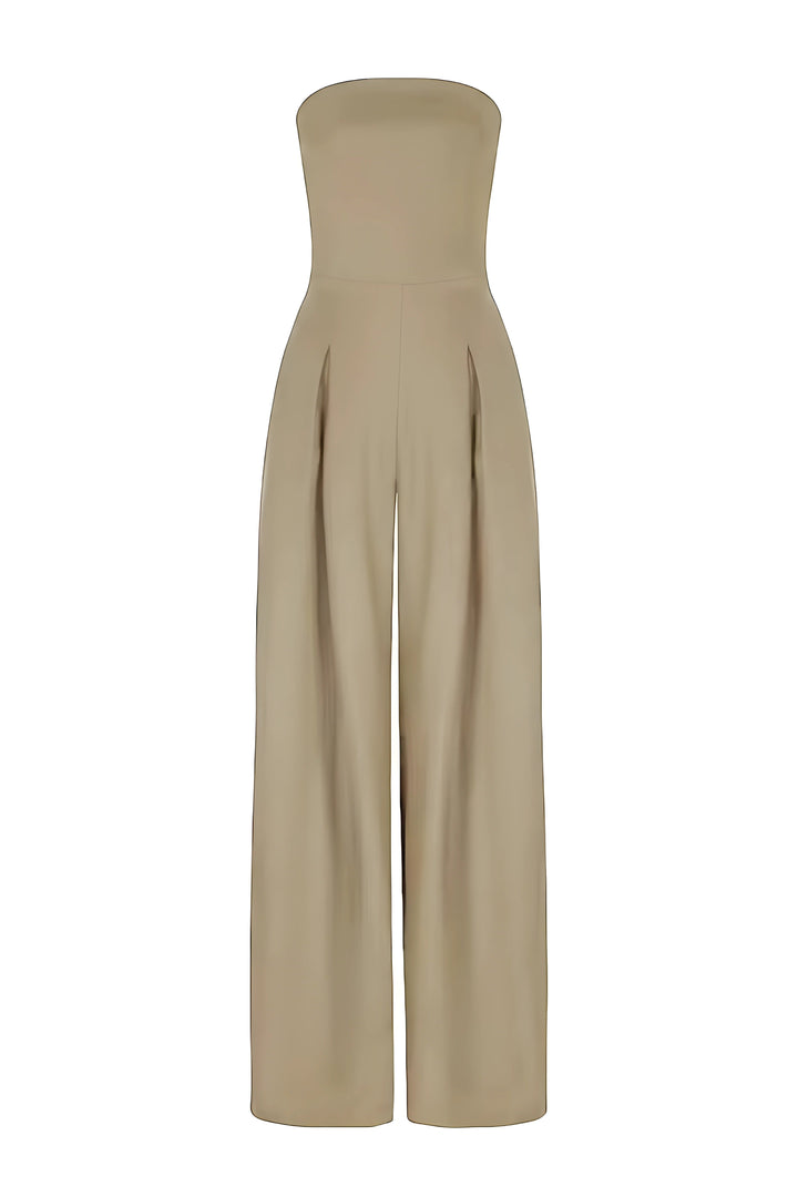Damen Eleganter Strapless Polyester Anzug-Set für Abende (6)