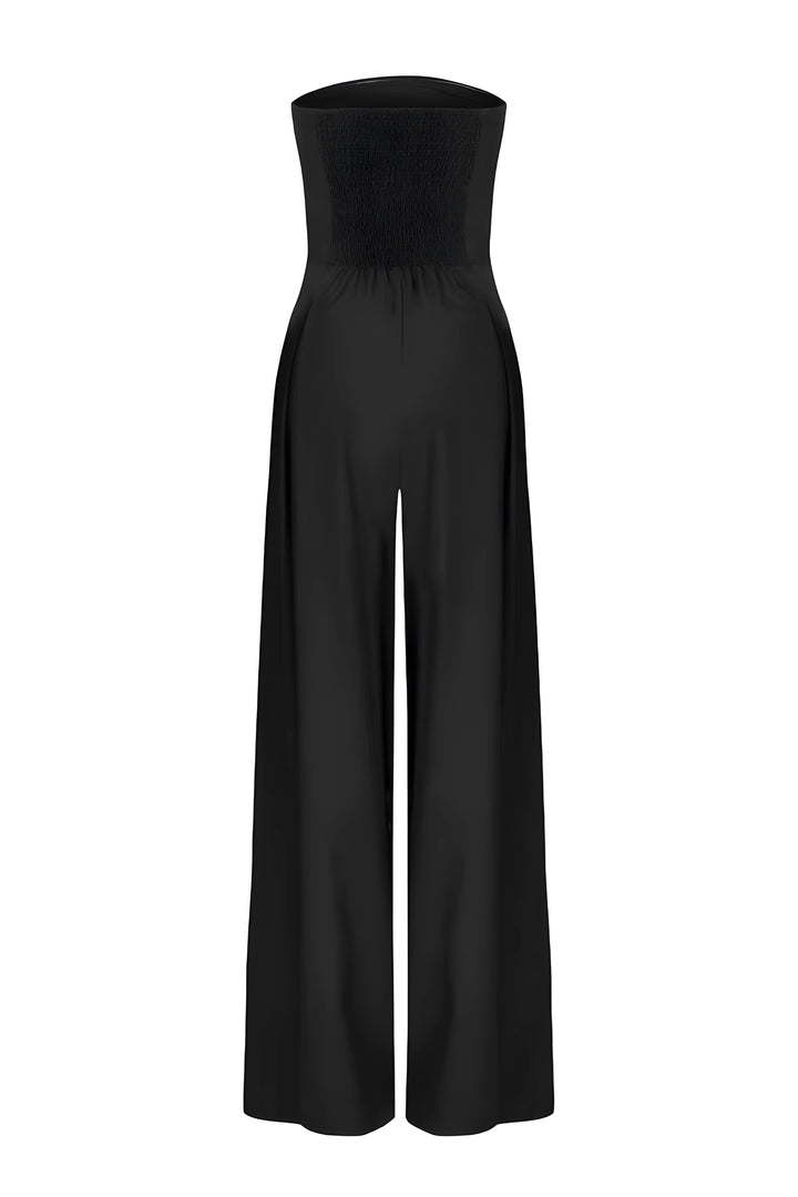 Damen Eleganter Strapless Polyester Anzug-Set für Abende (8)