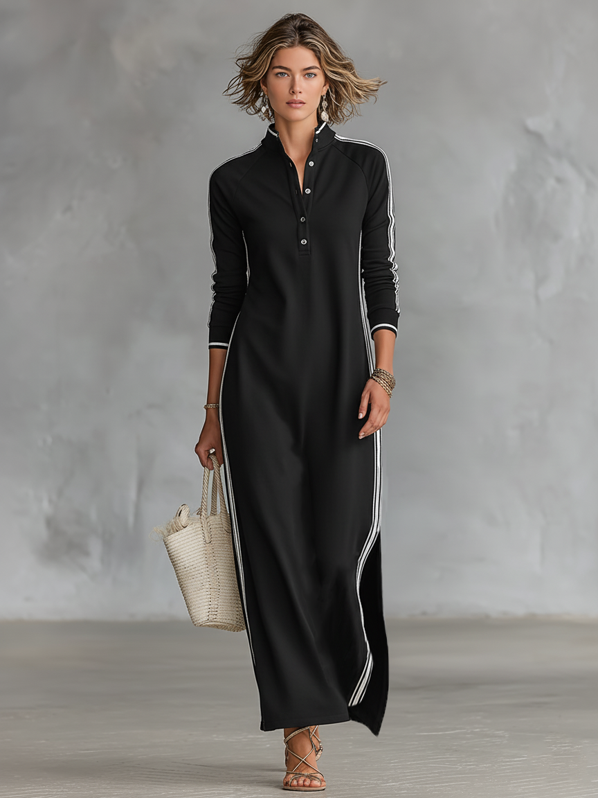 Damen Elegantes Abendkleid aus Sweatshirt (8)