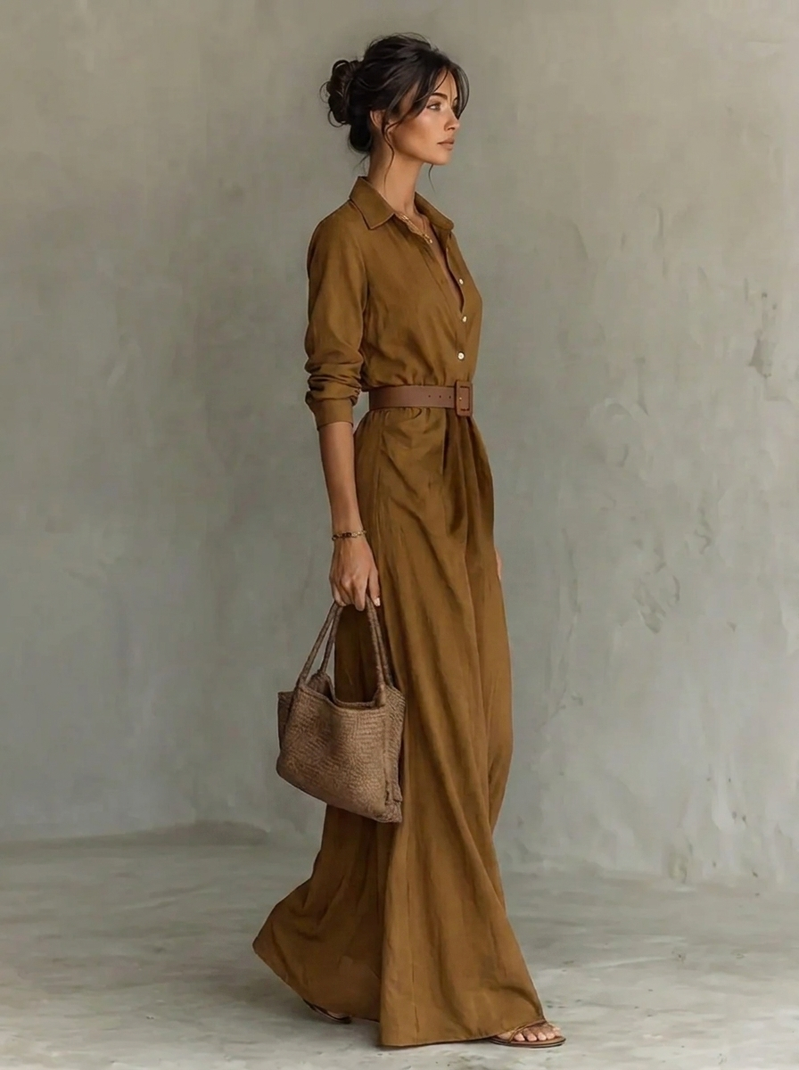 Damen Elegantes Abendkleid in Maxilänge mit Spitze (2)