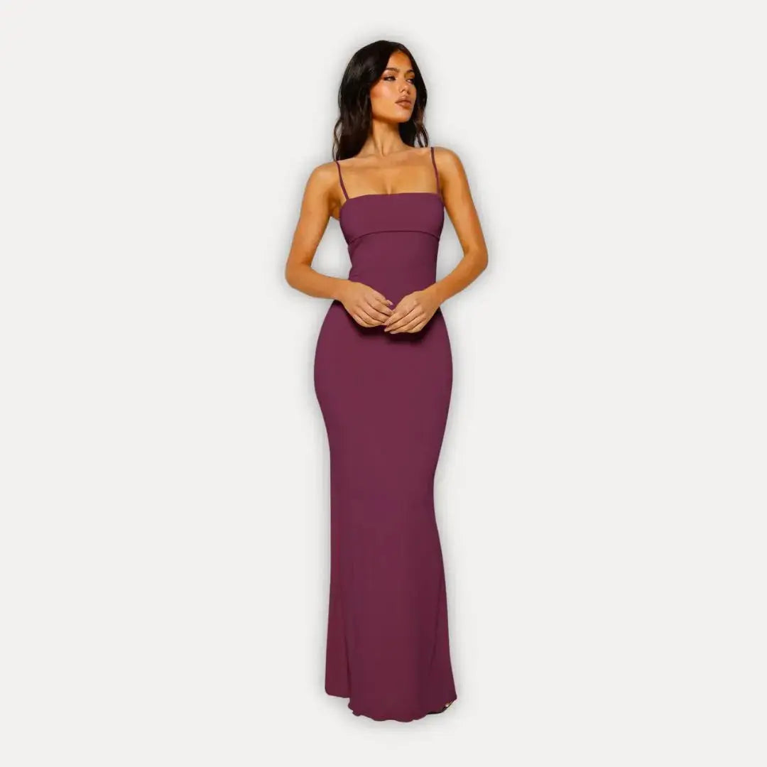Damen elegantes Abendkleid Maxi für formale Anlässe in Lila
