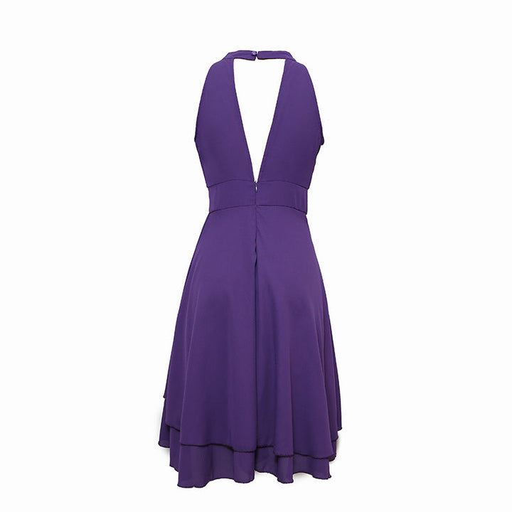 Damen elegantes Halterkleid vielseitig kombinierbar (10)