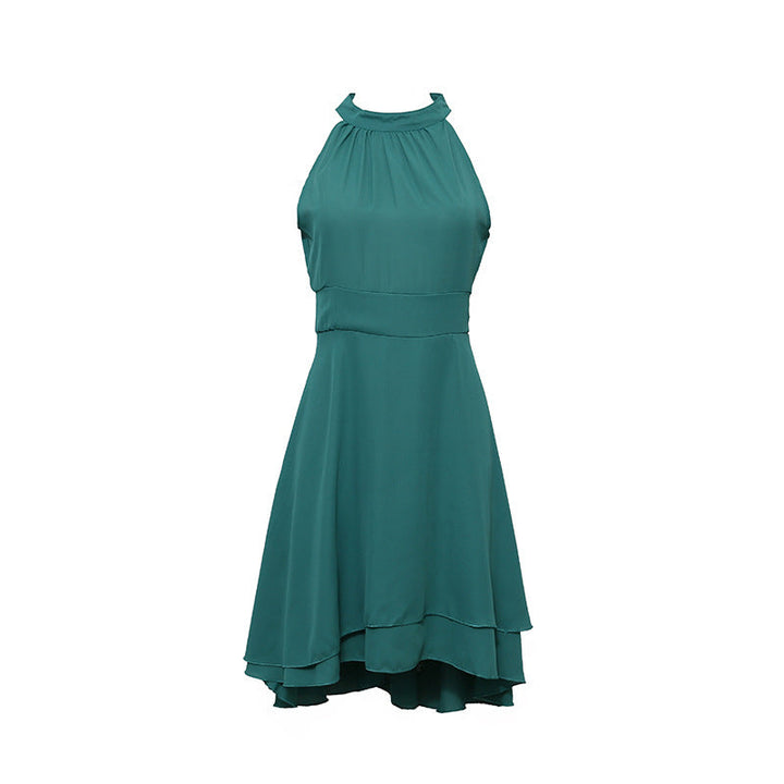 Damen elegantes Halterkleid vielseitig kombinierbar (11)