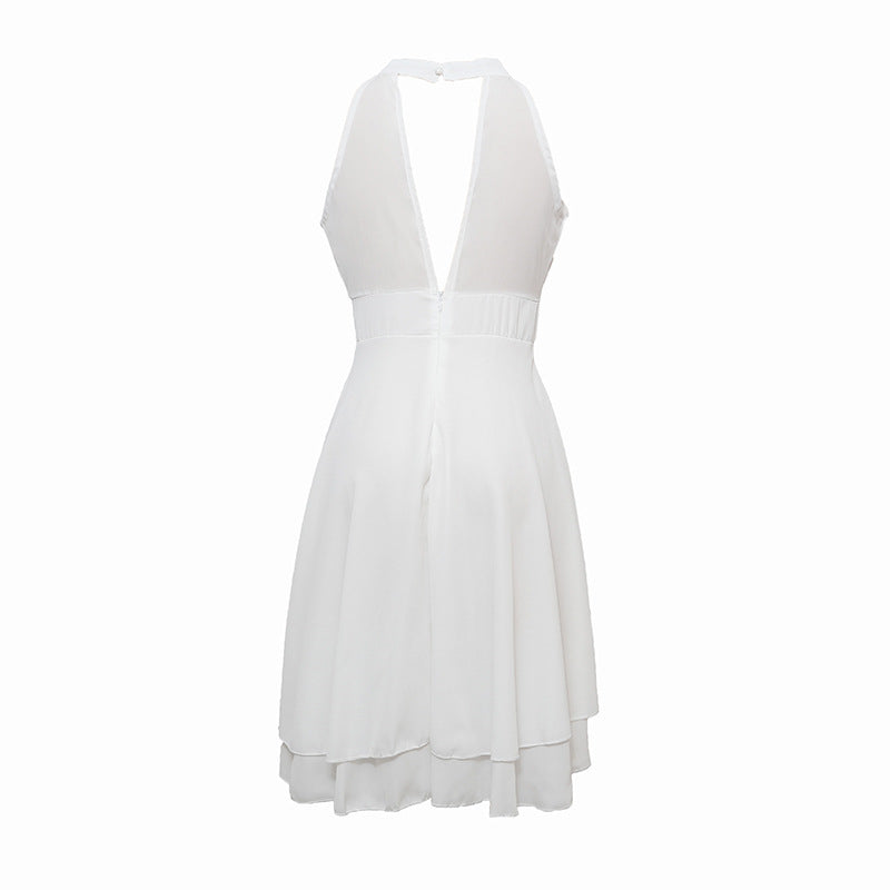 Damen elegantes Halterkleid vielseitig kombinierbar (14)