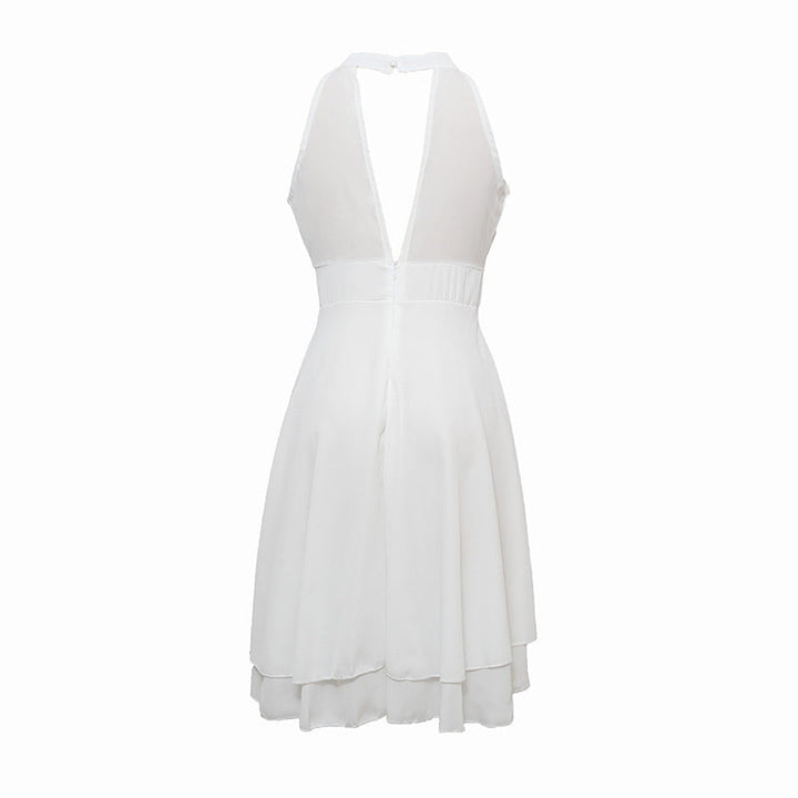 Damen elegantes Halterkleid vielseitig kombinierbar (14)