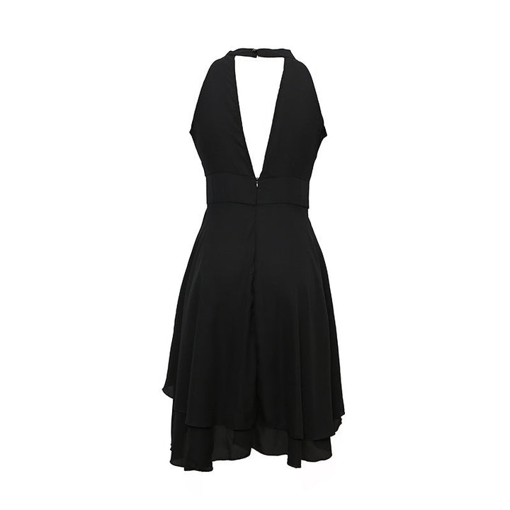 Damen elegantes Halterkleid vielseitig kombinierbar (8)