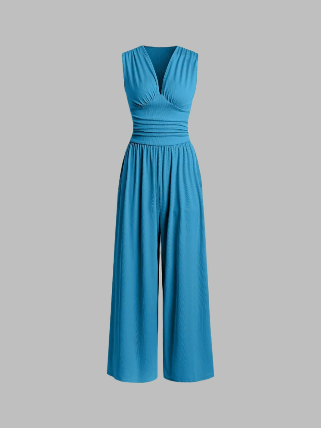 Damen elegantes Herbstkleid für Freizeit und Abende in Blau