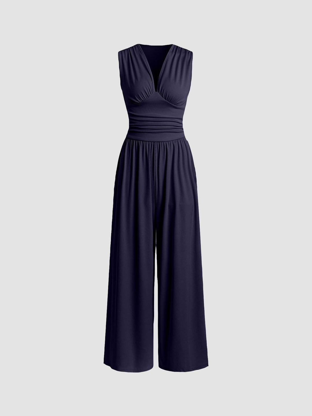 Damen elegantes Herbstkleid für Freizeit und Abende in Marineblau