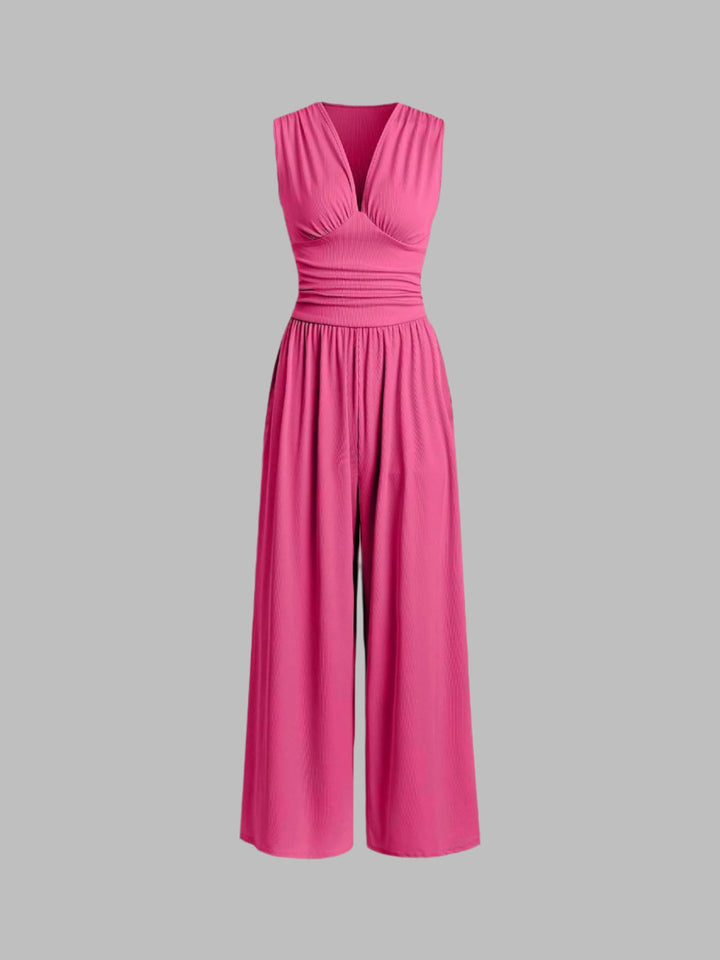 Damen elegantes Herbstkleid für Freizeit und Abende in Rosarot