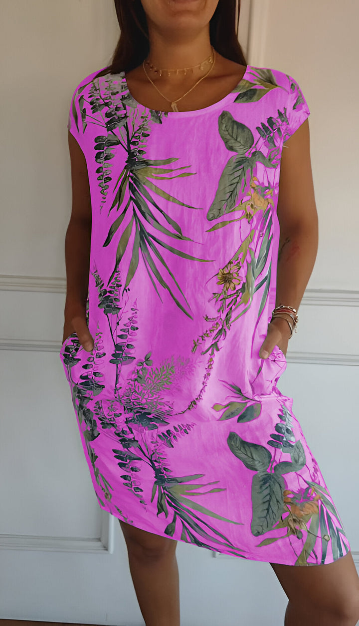 Damen Elegantes Klassisches Kleid in Lila