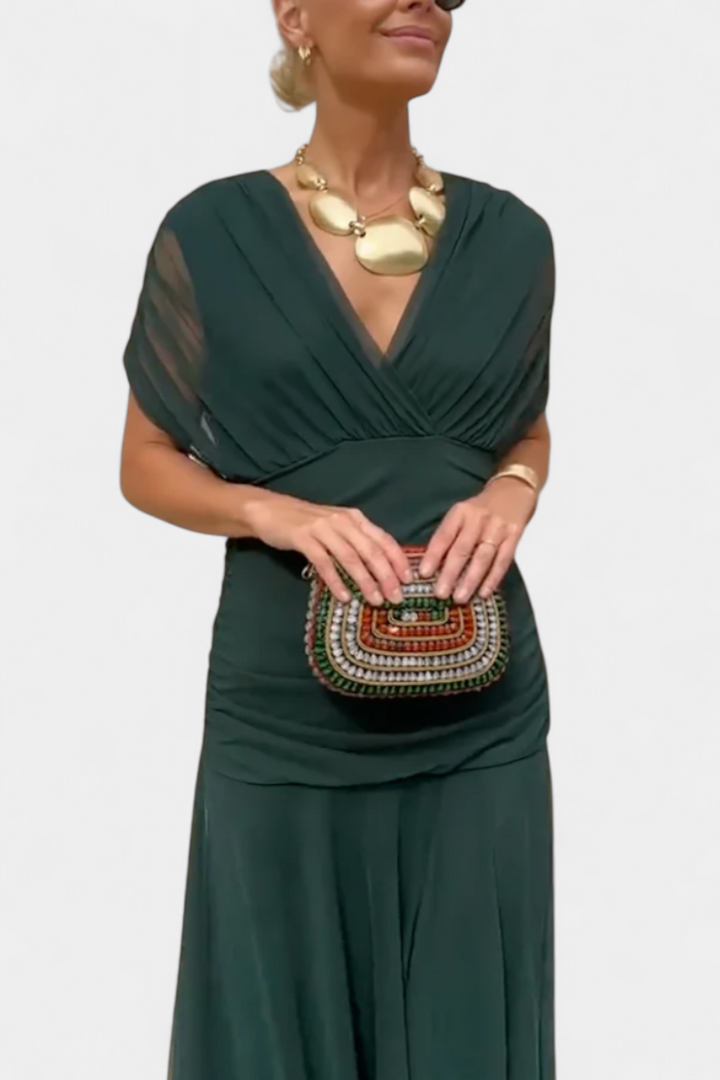Damen Elegantes Kleid im Drapé-Stil (16)
