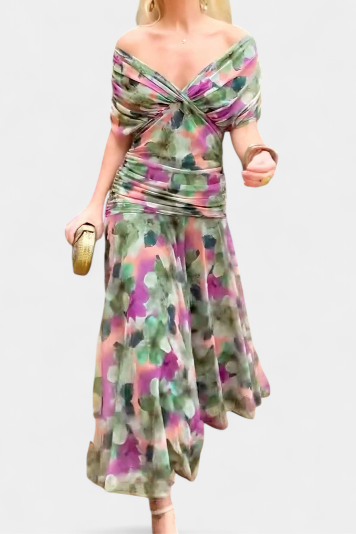 Damen Elegantes Kleid im Drapé-Stil (2)