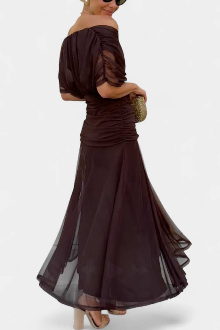 Damen Elegantes Kleid im Drapé-Stil (7)