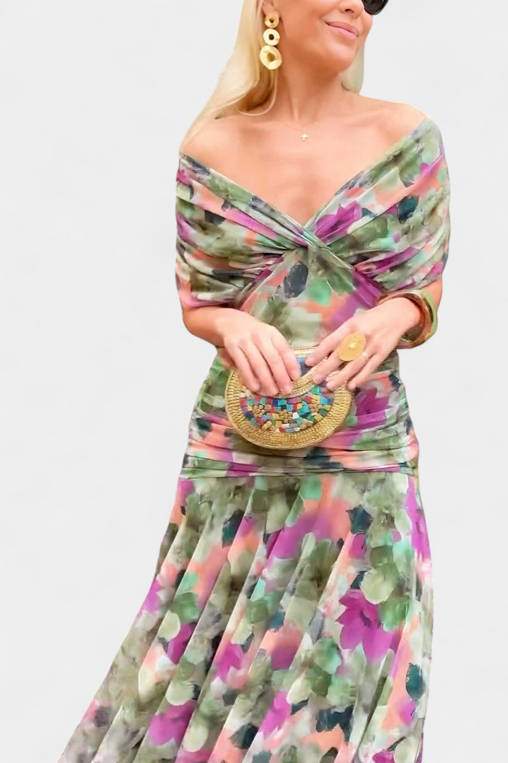 Damen Elegantes Kleid im Drapé-Stil (9)