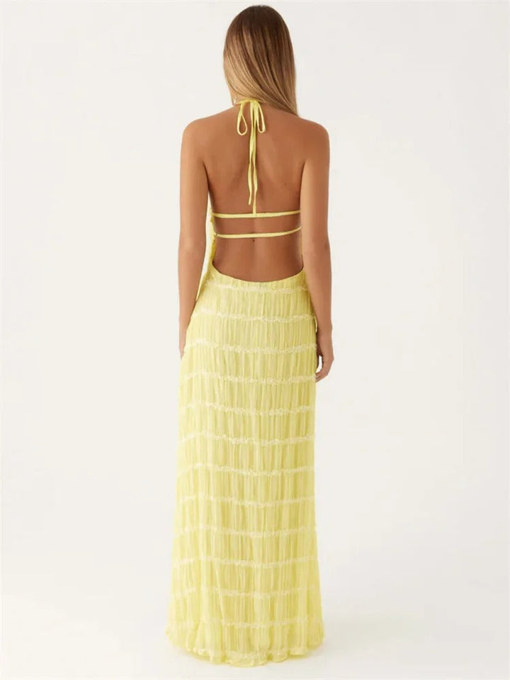 Damen elegantes Maxikleid für Hochzeitsgäste Sommer (5)