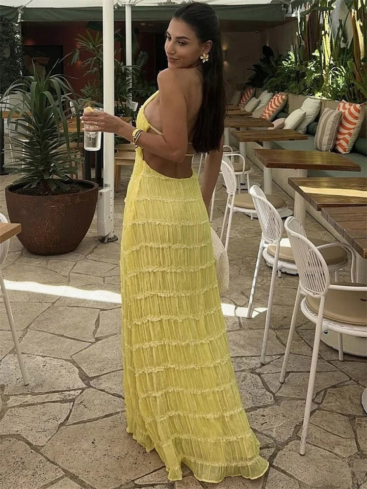 Damen elegantes Maxikleid für Hochzeitsgäste Sommer (8)