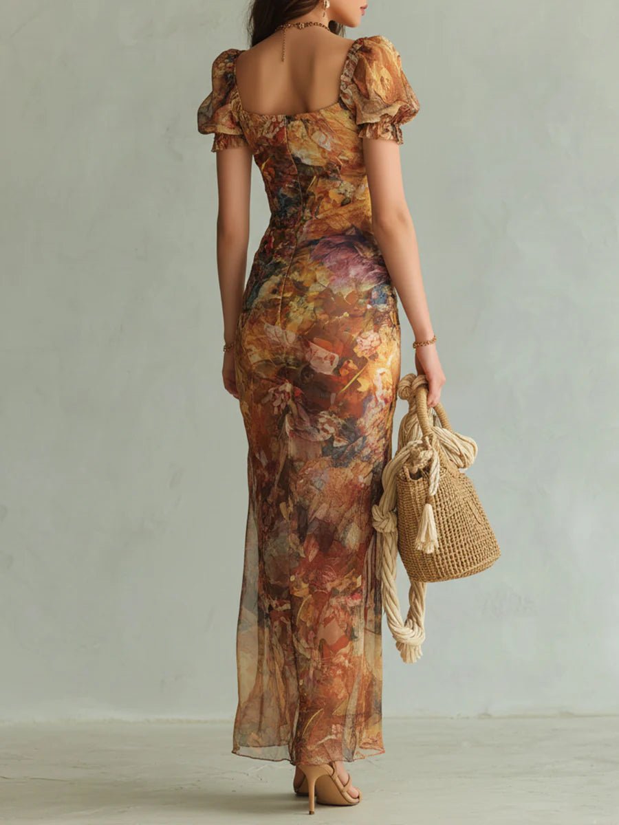 Damen Elegantes Maxikleid im Boho-Stil (2)