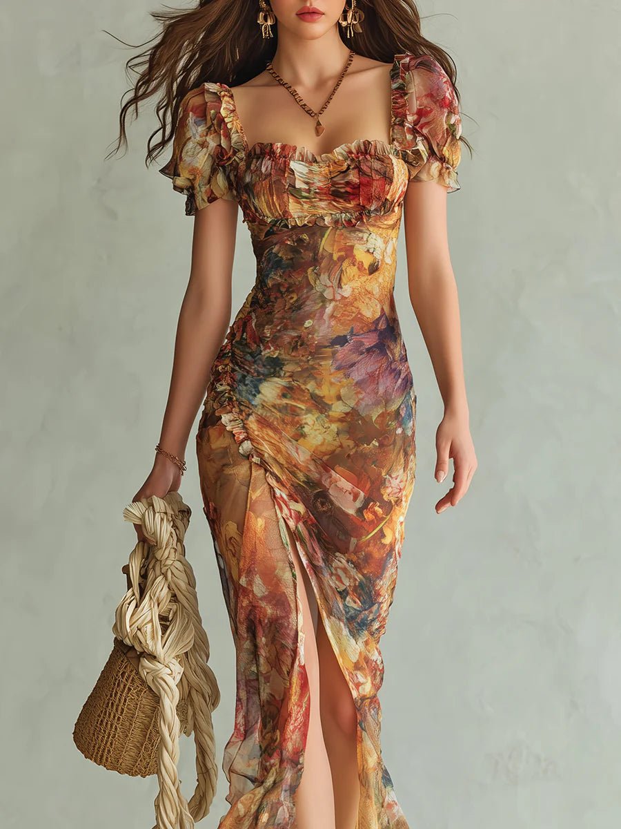 Damen Elegantes Maxikleid im Boho-Stil (4)