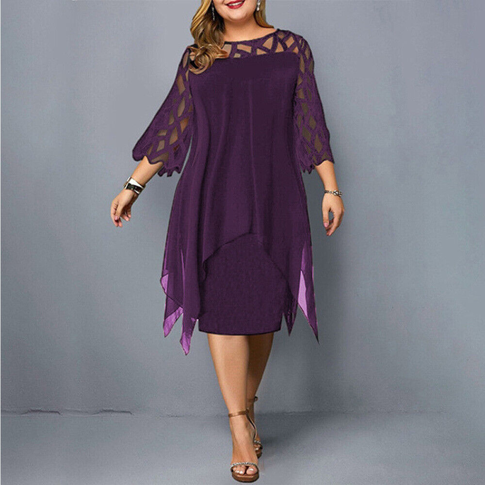 Damen Elegantes Maxikleid in Übergrößen