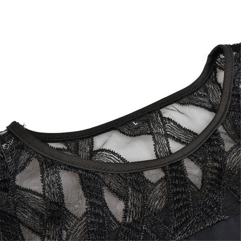 Damen Elegantes Maxikleid in Übergrößen (10)