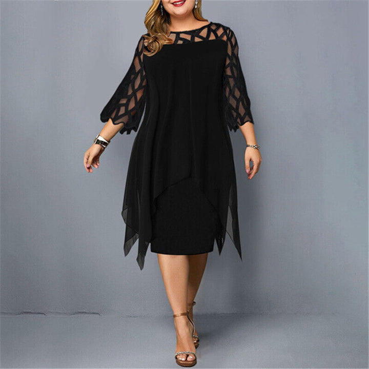 Damen Elegantes Maxikleid in Übergrößen (4)