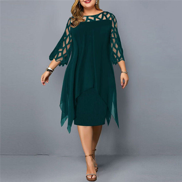 Damen Elegantes Maxikleid in Übergrößen (6)