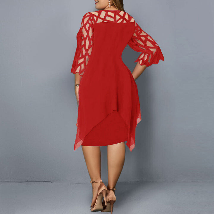 Damen Elegantes Maxikleid in Übergrößen (8)