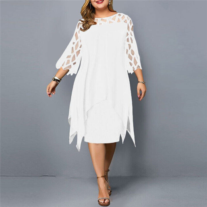 Damen Elegantes Maxikleid in Übergrößen (9)
