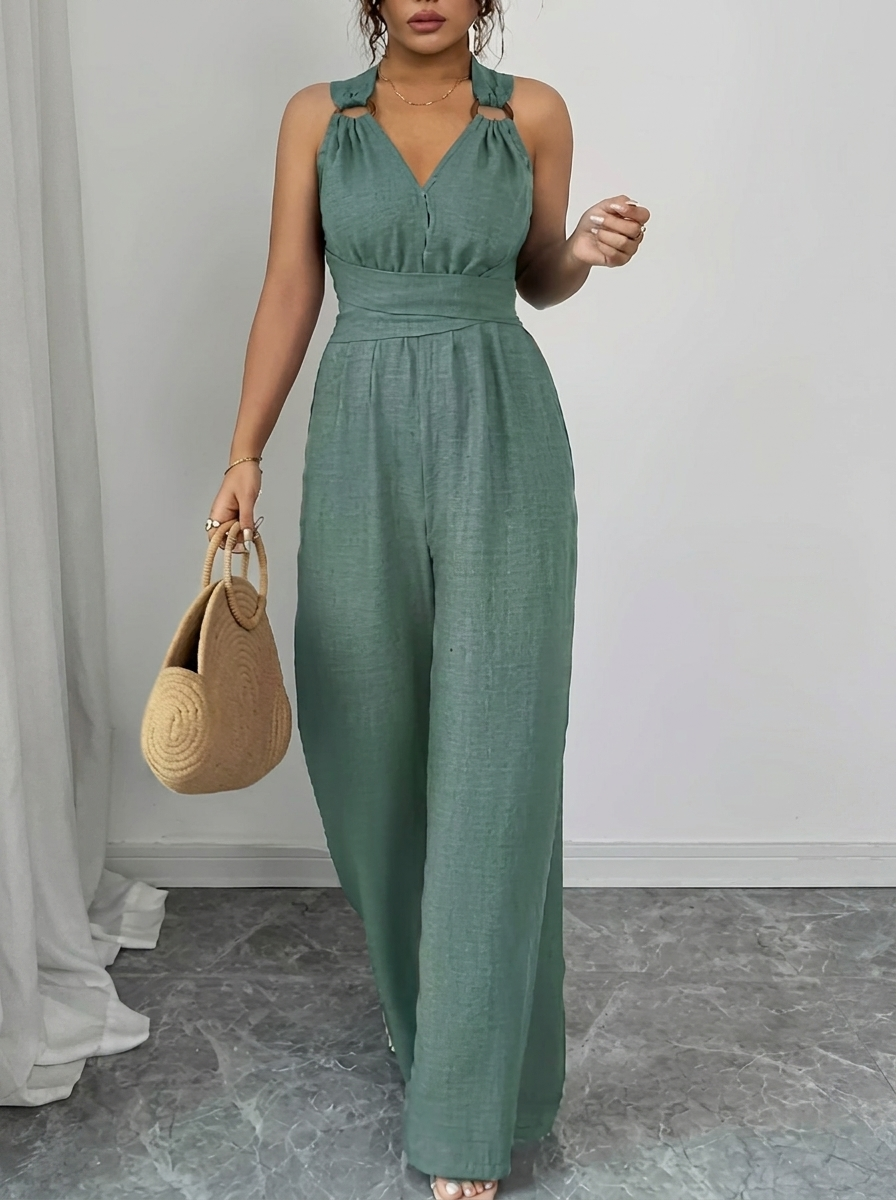 Damen Elegantes Spitzen-Set zum Schichten in Grün