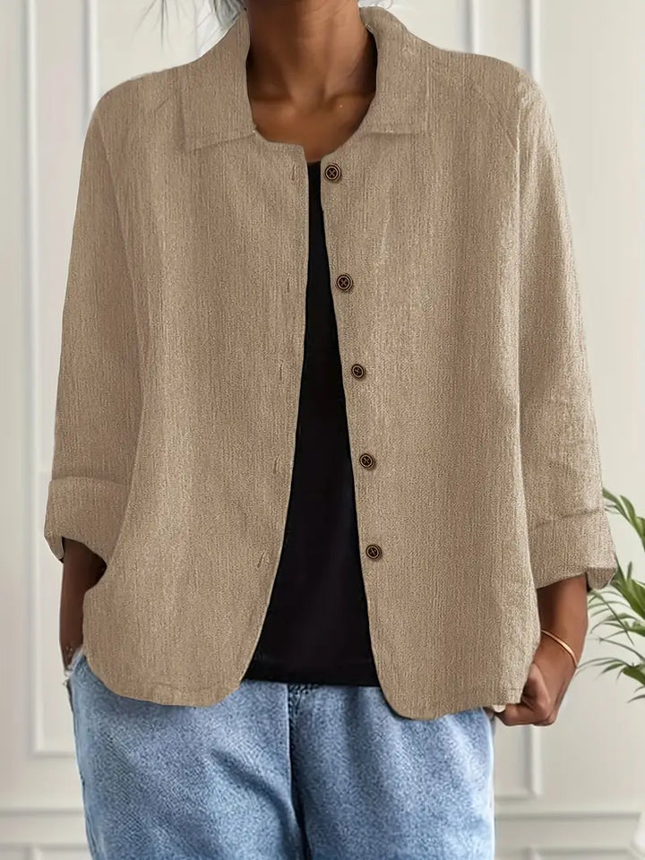 Damen Entspannte Jacke in Khaki