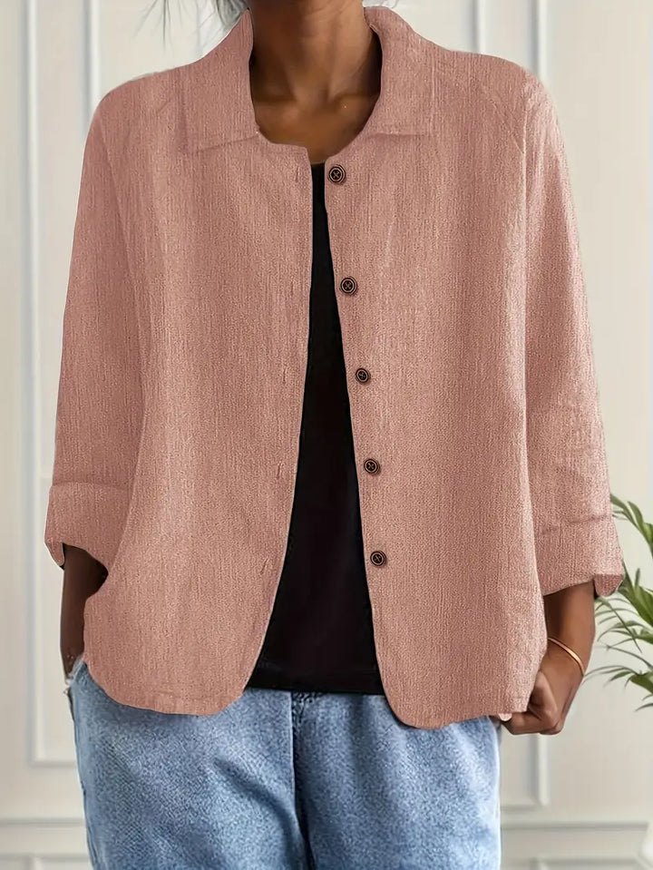 Damen Entspannte Jacke in Rosa
