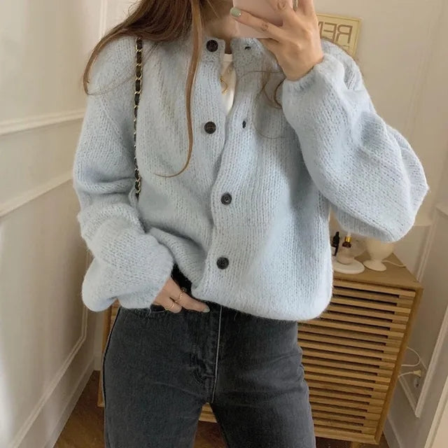 Damen Entspannte Strickjacke für jeden Tag (4)