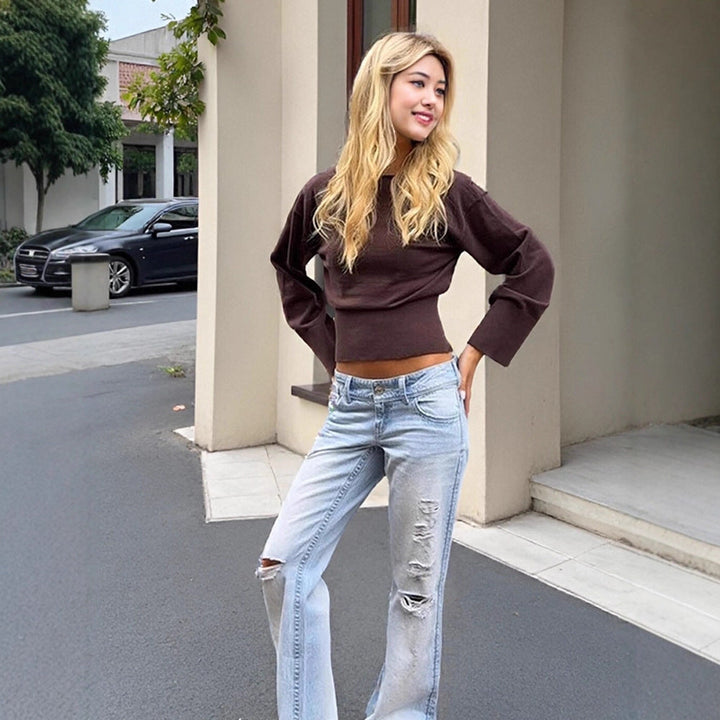 Damen Feinstrick-Pullover mit eleganter Taillierung (3)