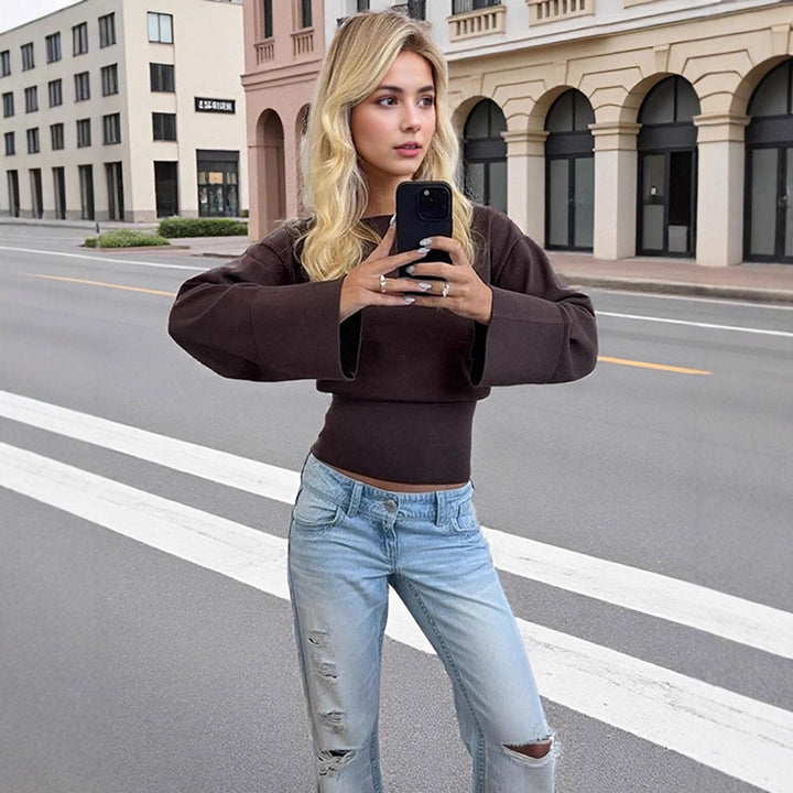Damen Feinstrick-Pullover mit eleganter Taillierung (4)