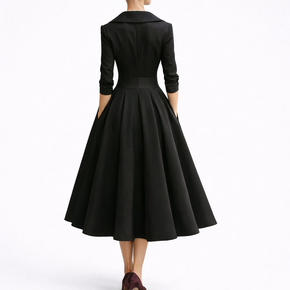 Damen Festliches A-Linie Midikleid für Hochzeitsgäste (2)