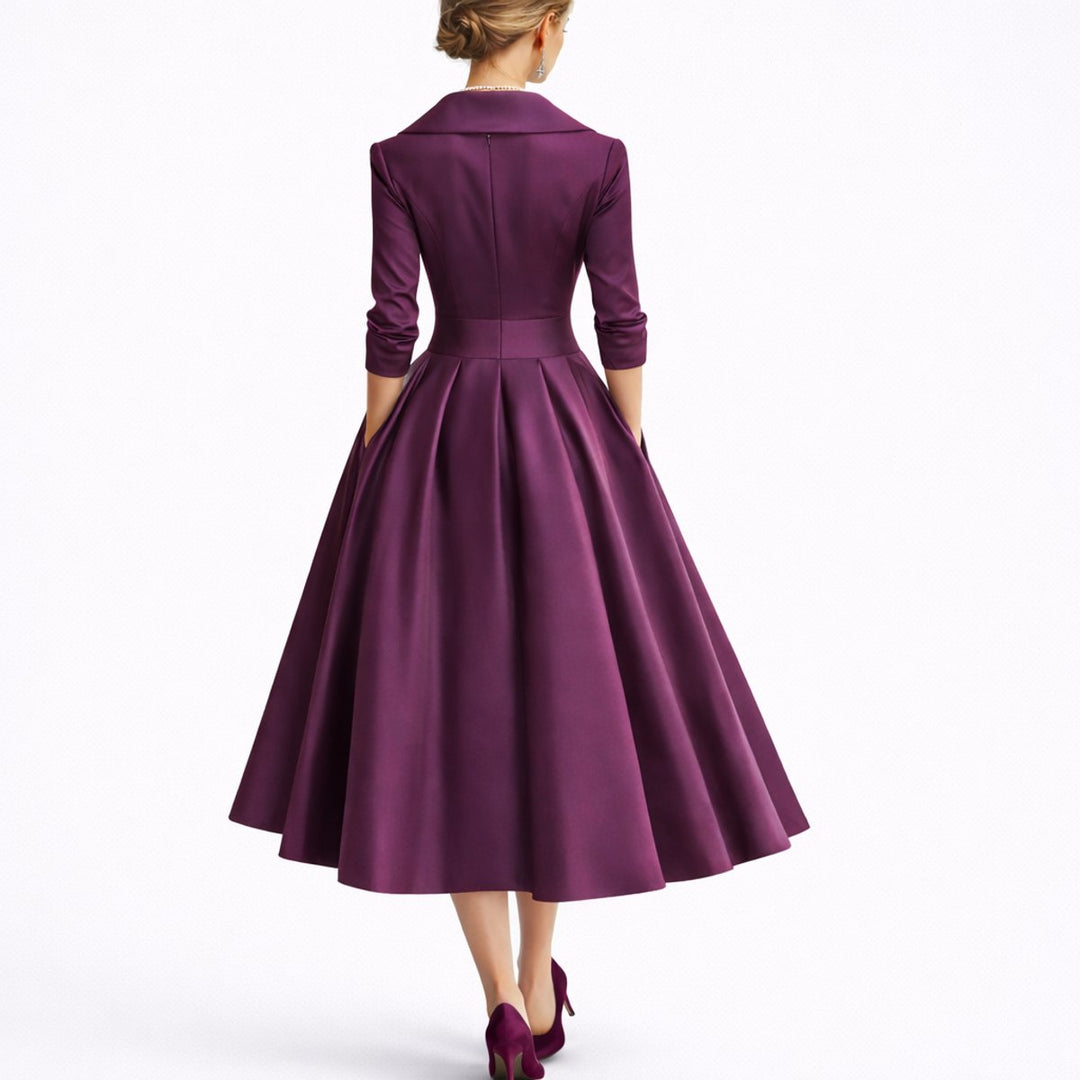 Damen Festliches A-Linie Midikleid für Hochzeitsgäste (7)