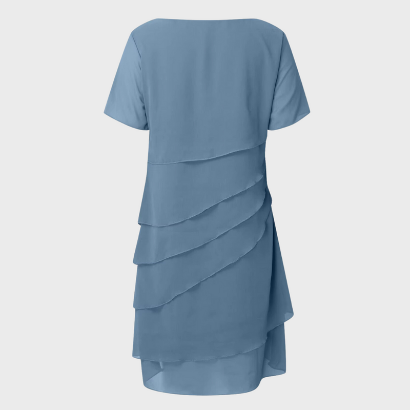 Damen Festliches Chiffonkleid für Hochzeiten (8)