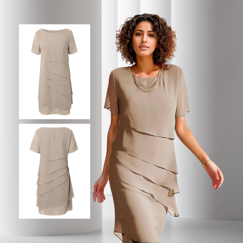 Damen Festliches Chiffonkleid für Hochzeiten (9)