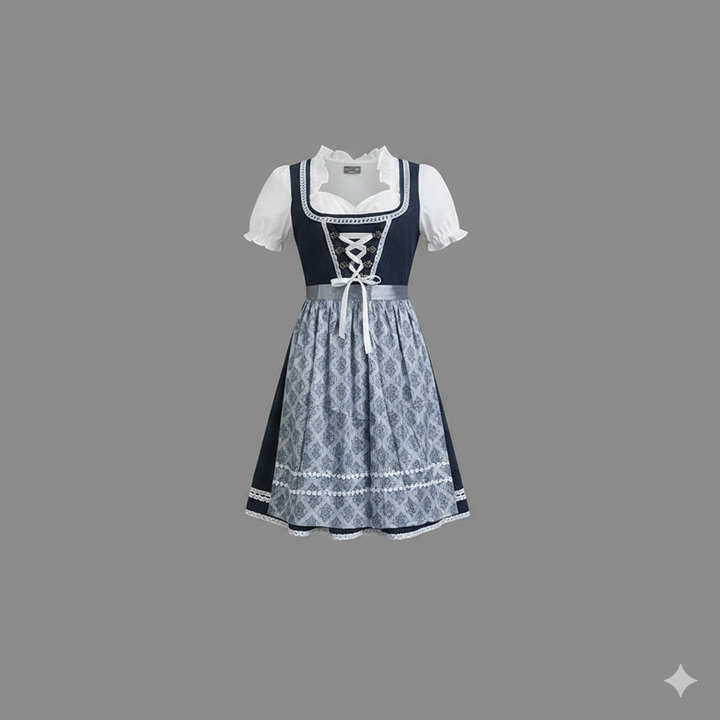 Damen Festliches Dirndl mit Bluse zum Oktoberfest
