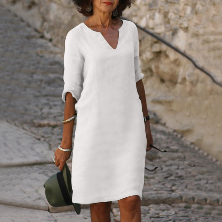 Damen Festliches Kleid für Hochzeitsgäste in Weiß