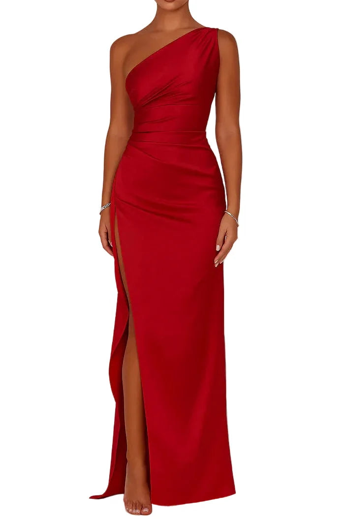Damen Festliches Maxikleid für Besondere Anlässe in Rot