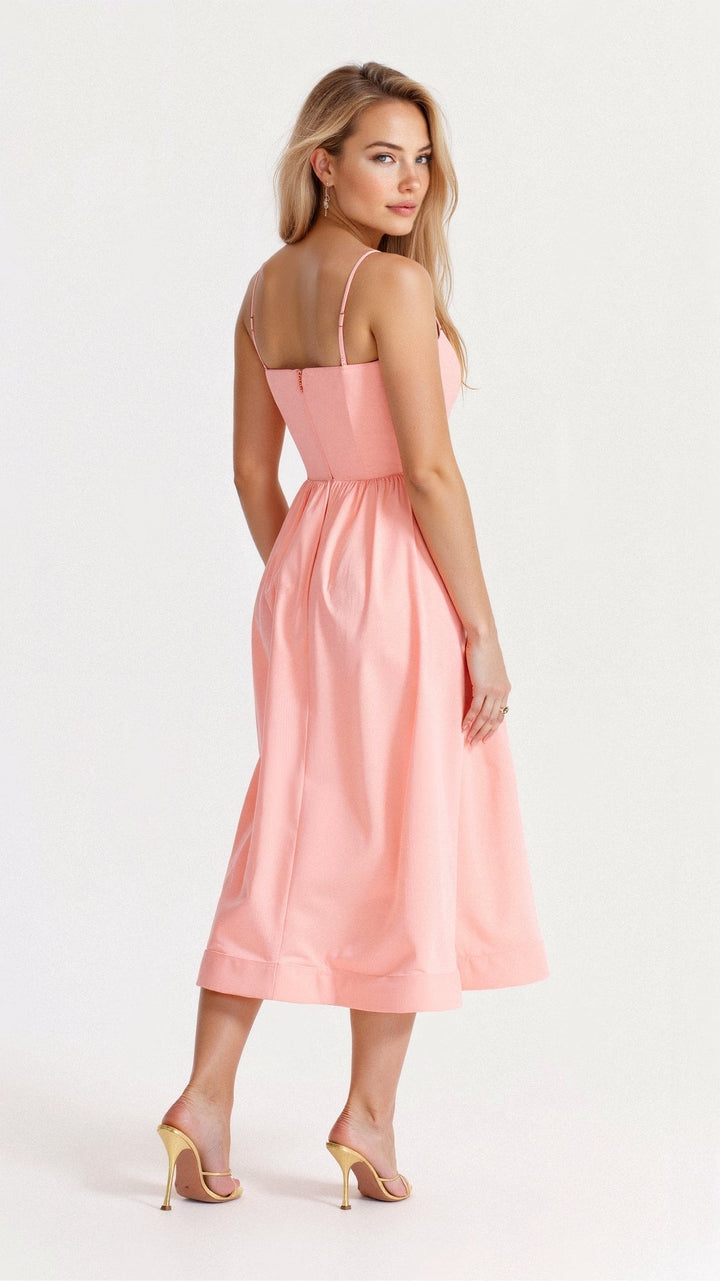 Damen Festliches Midi-Kleid für Hochzeitsgäste (2)