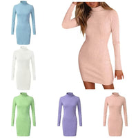 Nele | Damen Festliches Strick-Minikleid für Hochzeitsgäste